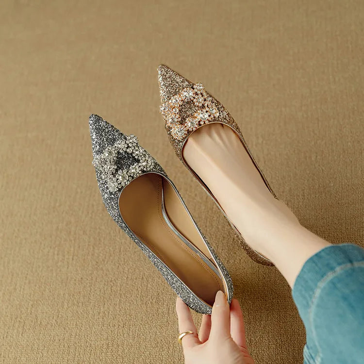 Glitter Jewel Pumps