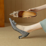 Glitter Jewel Pumps