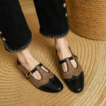 Vintage Two-Tone Buckle Mary Janes