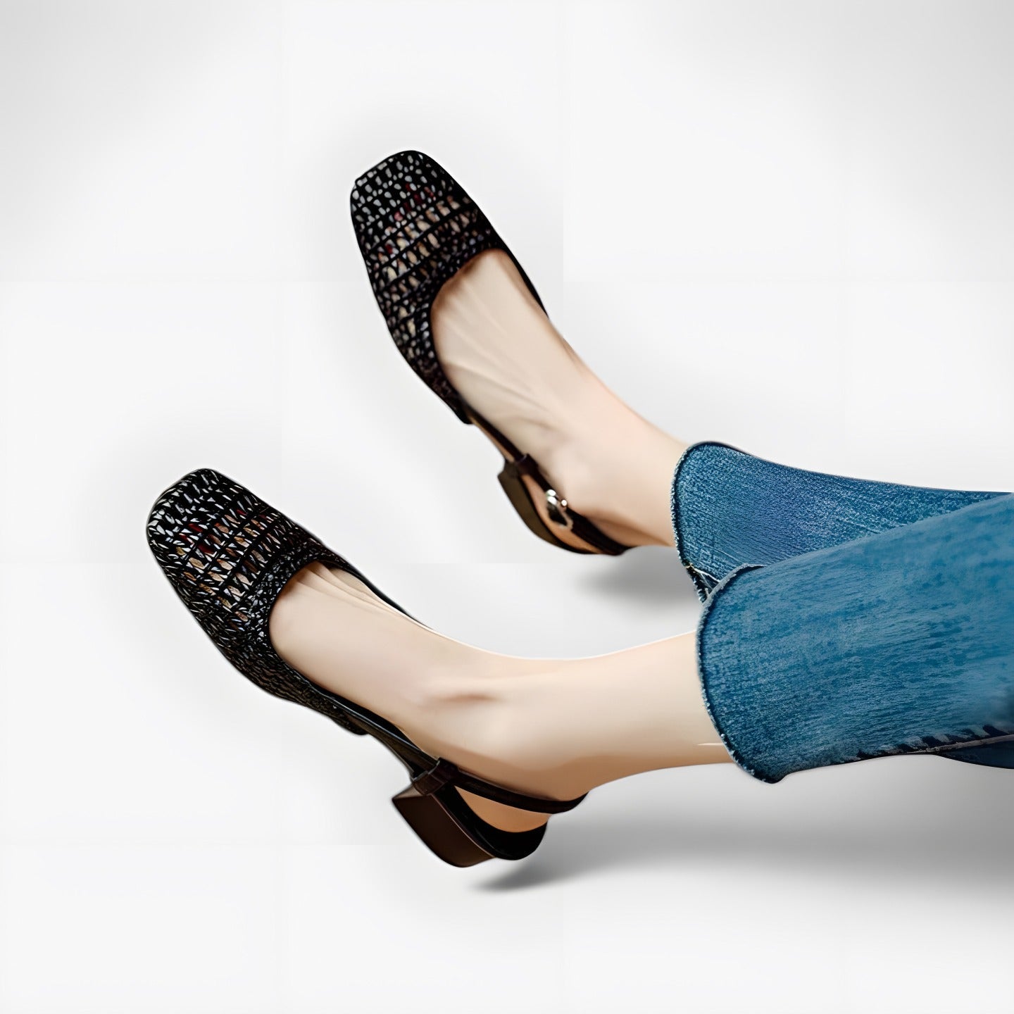 Camilla | Women's Chic Open-Toe Sandals Black, photo studio