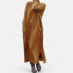 Clancy | Long Knit High-Neck Dress with Pockets