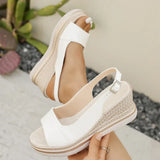 Nia | Espadrille Wedge Sandals with a Slingback Strap
