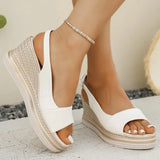 Nia | Espadrille Wedge Sandals with a Slingback Strap