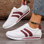 Flynn | Sporty Laced Sneakers with a Perforated Toe