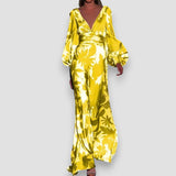 Berenice | V-Neck Balloon Sleeve Dress