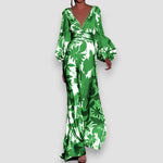 Berenice | V-Neck Balloon Sleeve Dress