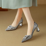 Glitter Jewel Pumps