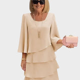 Elise | Elegant Relaxed Dress with Ruffles