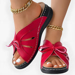 Adele | Women's Chic Slip-On Sandals with Ribbon