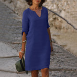 Adela | Flattering V-Neck Dress