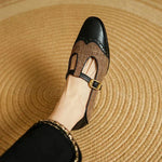 Vintage Two-Tone Buckle Mary Janes