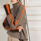 Green Stripe Chevron Jumper
