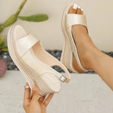 Nia | Espadrille Wedge Sandals with a Slingback Strap
