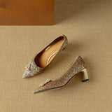 Glitter Jewel Pumps