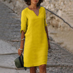 Adela | Flattering V-Neck Dress