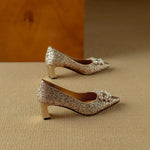 Glitter Jewel Pumps