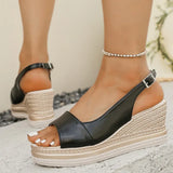 Nia | Espadrille Wedge Sandals with a Slingback Strap