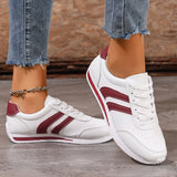 Flynn | Sporty Laced Sneakers with a Perforated Toe