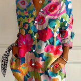 Rowena | Colourful Print Blouse