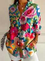 Rowena | Colourful Print Blouse