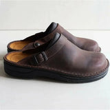 Skyler | Backless Clogs with an Adjustable Buckle Strap