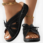 Adele | Women's Chic Slip-On Sandals with Ribbon