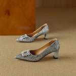 Glitter Jewel Pumps