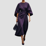 Mirabel | Belted Lantern Sleeve Dress