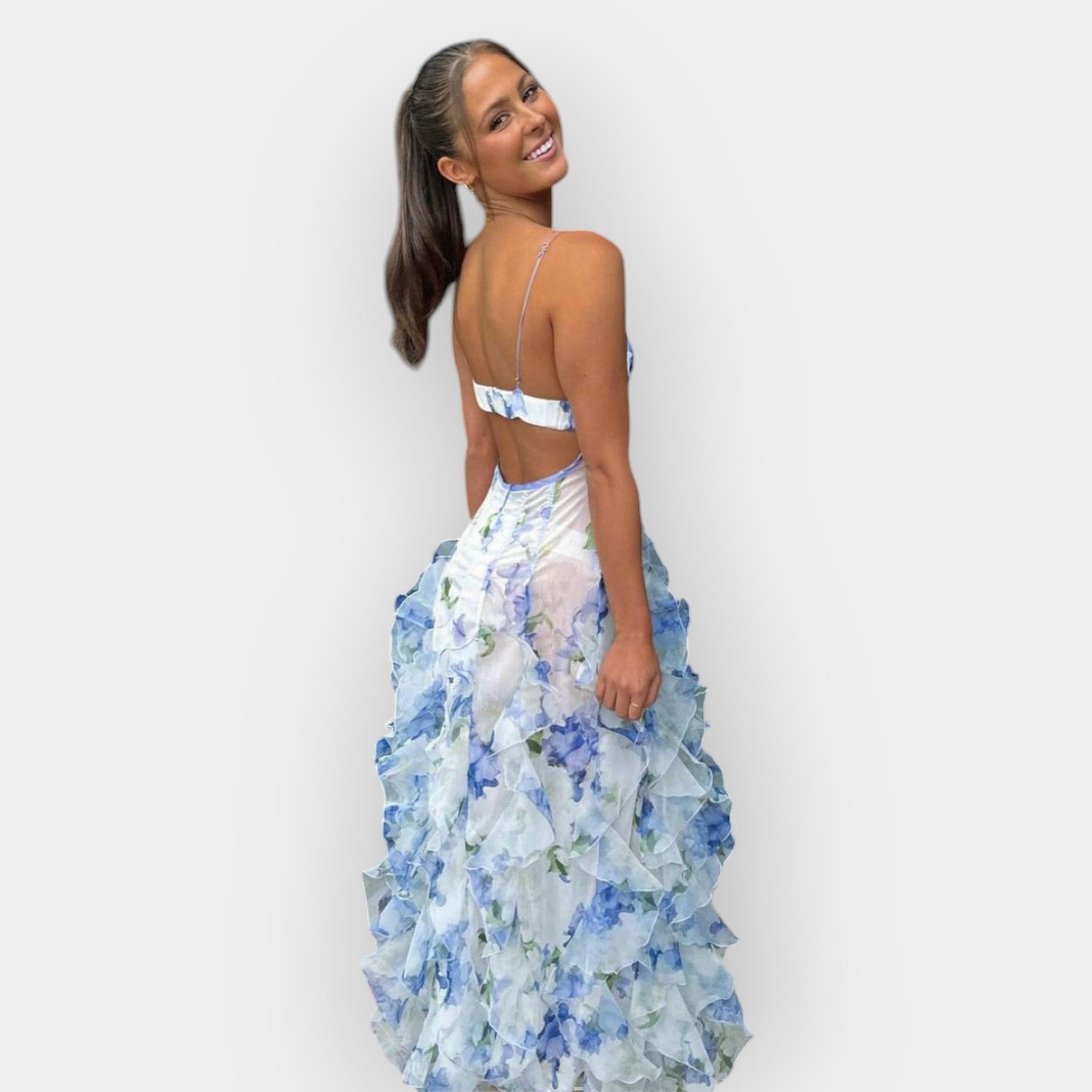 Maxi Dress with Ruffles