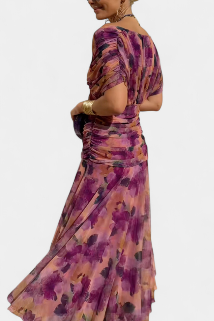 Maddison | V-Neck Floral Maxi Dress