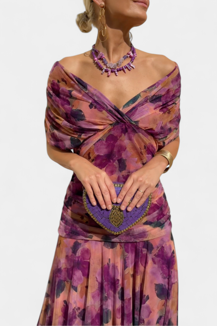 Maddison | V-Neck Floral Maxi Dress