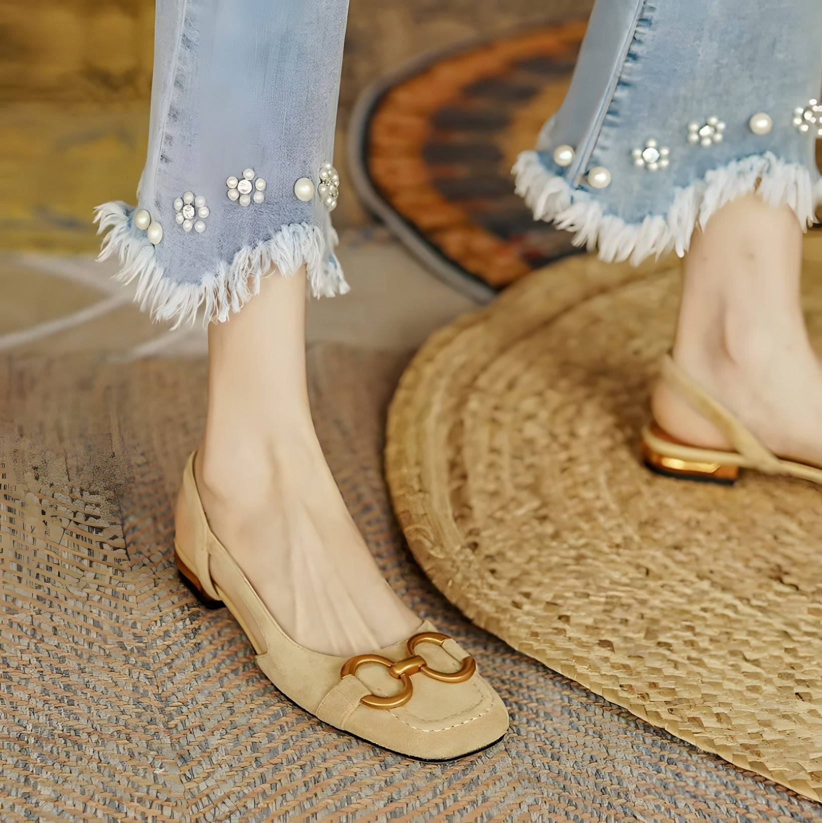 Cassandra | Women's Stylish Comfort Sandals Khaki, photo studio