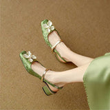 Slingback Flower Mary Janes
