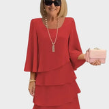 Elise | Elegant Relaxed Dress with Ruffles