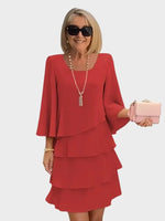 Elise | Elegant Relaxed Dress with Ruffles