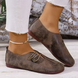 Charlee | Orthopaedic Flat Shoes with Button Detail