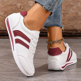 Flynn | Sporty Laced Sneakers with a Perforated Toe