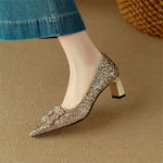 Glitter Jewel Pumps