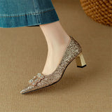 Glitter Jewel Pumps