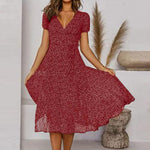 Averil | On-Trend Casual V-Neck Dress