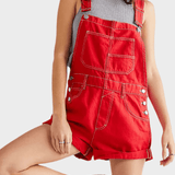 Adjustable-Strap Denim Overalls