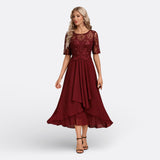 Mariana | Short-Sleeve Lace Dress