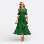Mariana | Short-Sleeve Lace Dress