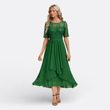 Mariana | Short-Sleeve Lace Dress