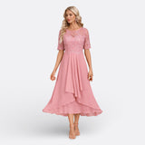 Mariana | Short-Sleeve Lace Dress