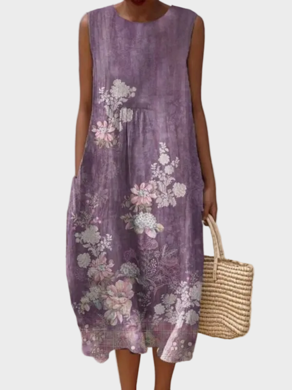 Nicole | Comfortable Midi Dress Multicolour, photo studio