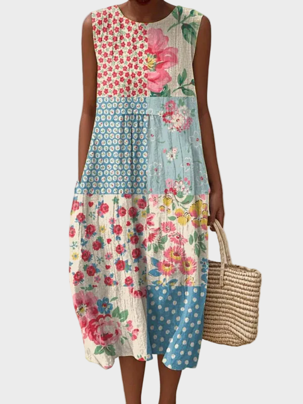 Patricia | Easy-to-Wear Midi Dress Multicolour, photo studio