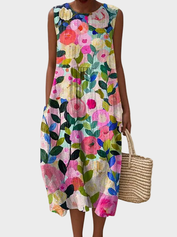 Lorraine | Effortless Midi Dress Multicolour, photo studio