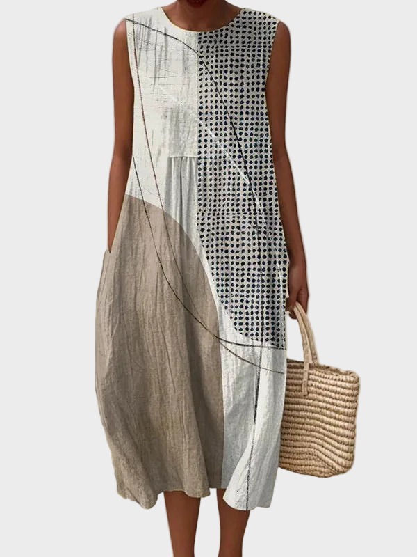 Harper | Comfortable Midi Dress Multicolour, photo studio