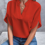 Franziska | Women's Flowing V-Neck Blouse
